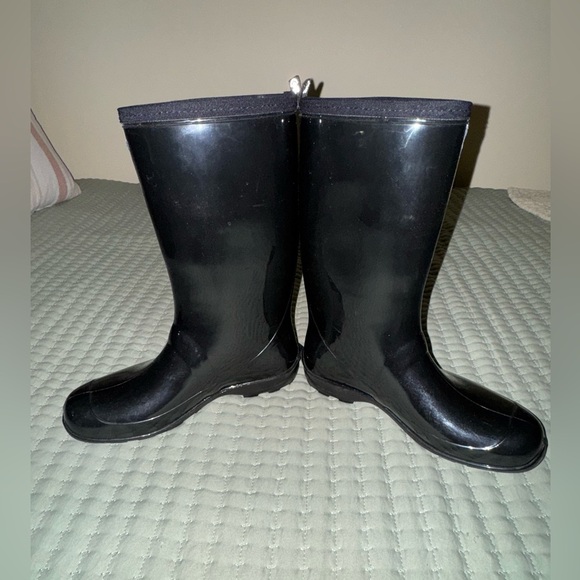 Kamik Marina Womens Black Rubber Rainboots size 7 - Picture 6 of 8